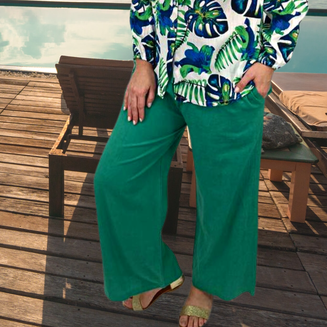 Patri Wide-Leg Trouser Pants