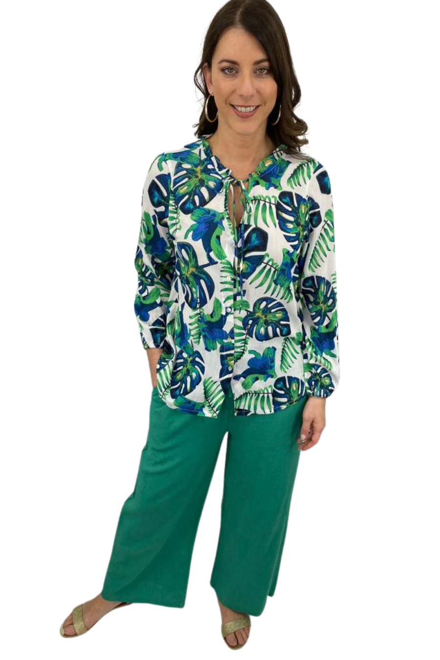 Patri Wide-Leg Trouser Pants