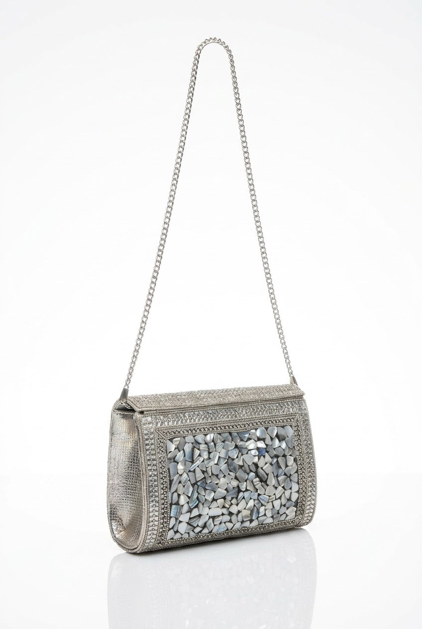 Handmade Metalic Clutch