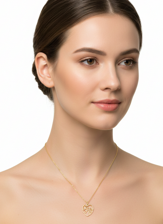 Monstera Necklace