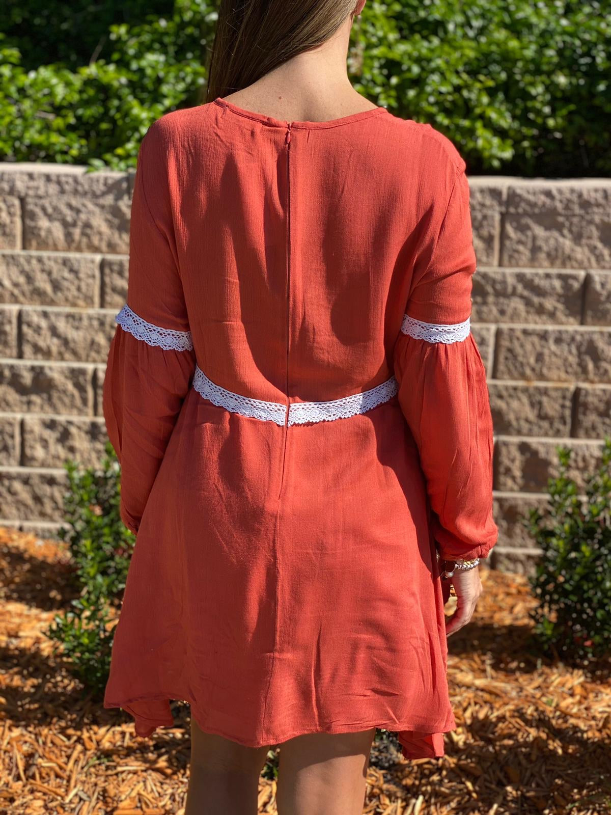 Rust Short Dress
