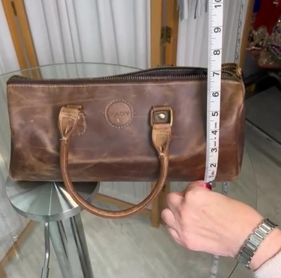 YADY Handmade Pull-Up Leather Wine Bag | Limited Edition