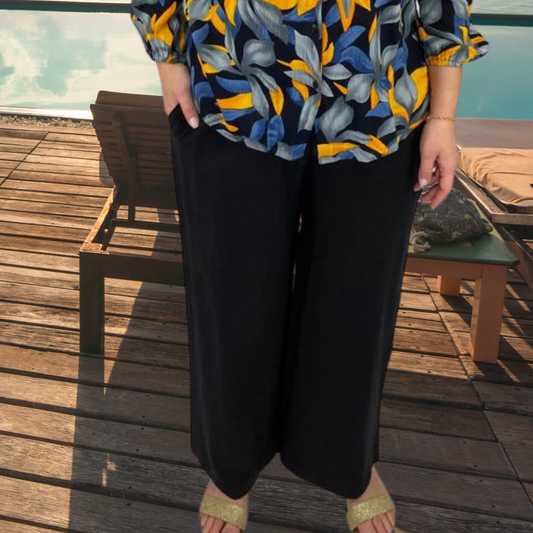 Patri Wide-Leg Trouser Pants