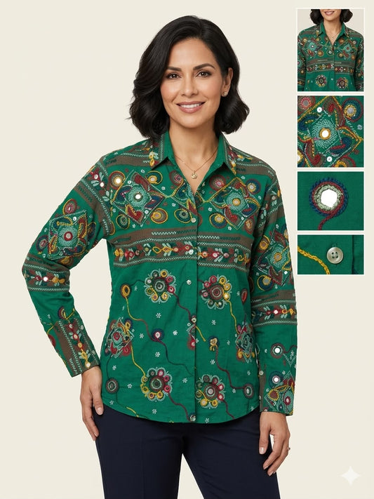 Pure Cotton Mandala Blouse