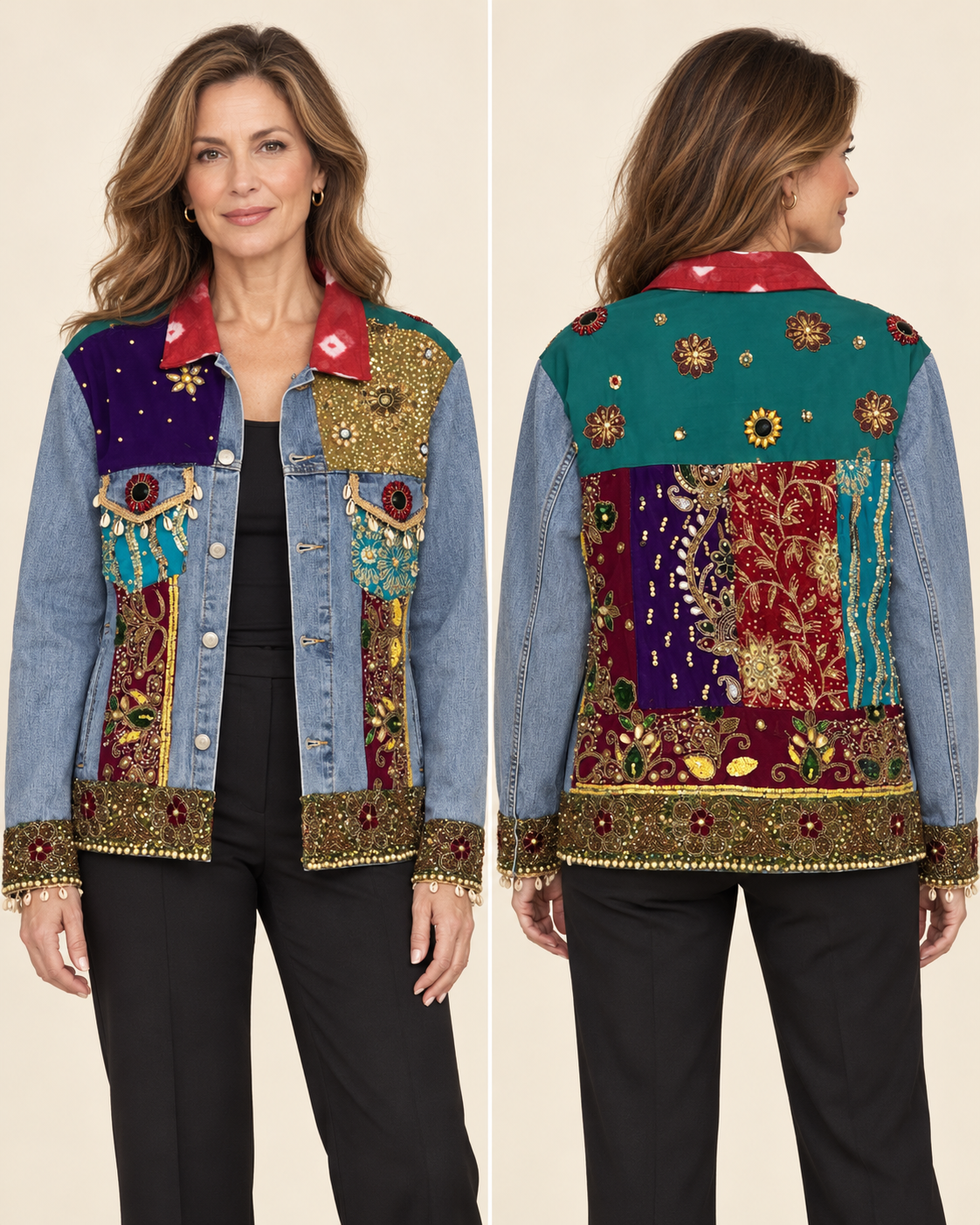 Jewel Mosaic Heritage Denim Jacket