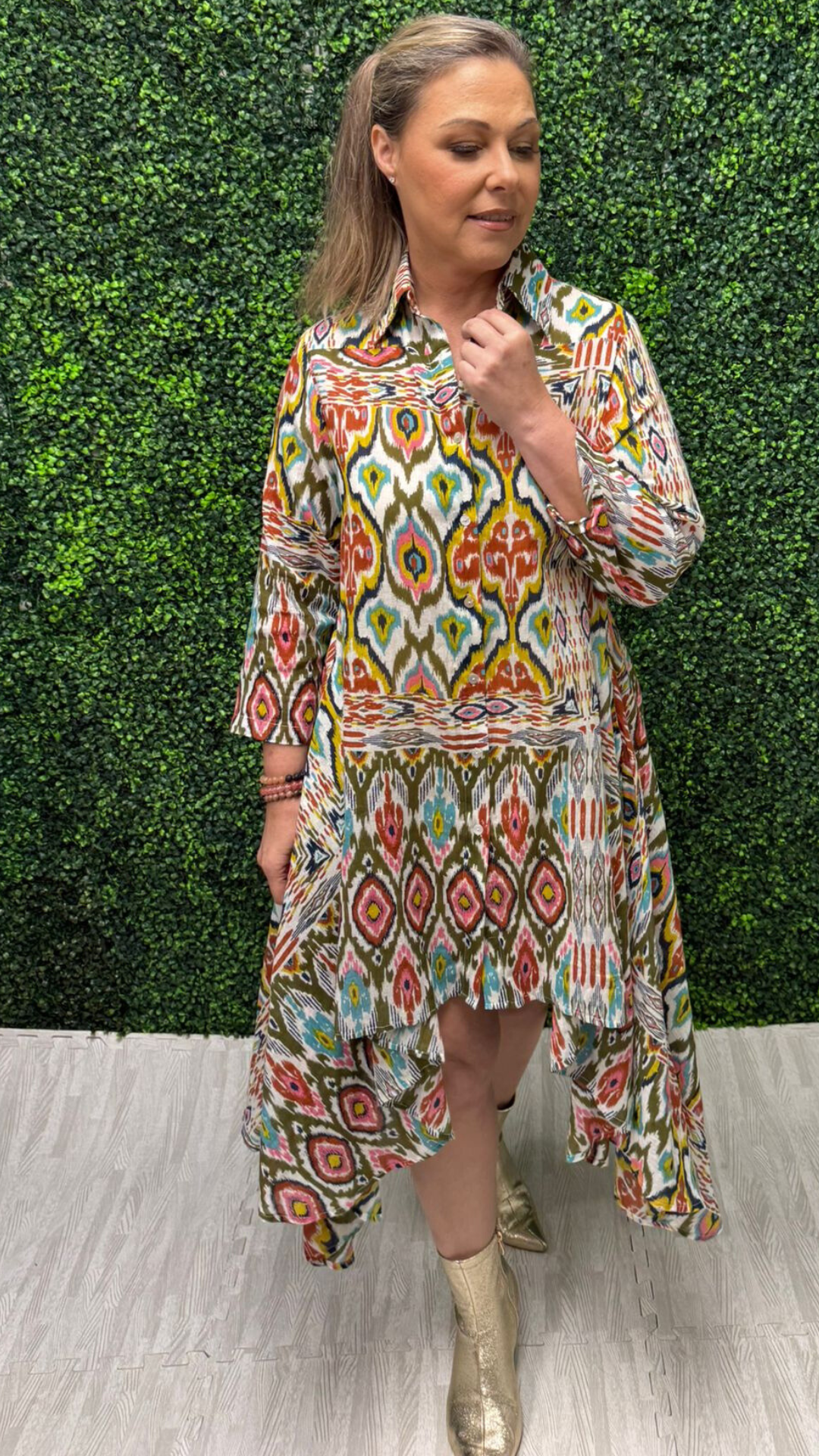 Dana Aztec Blue Dress – Yady Clothing