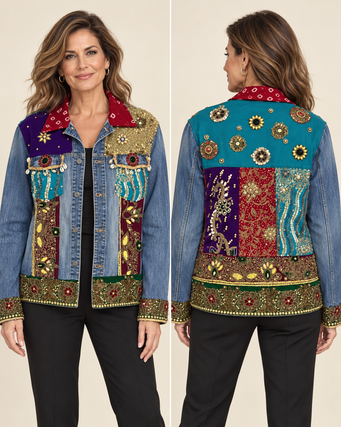Sultana Medallion Denim Jacket