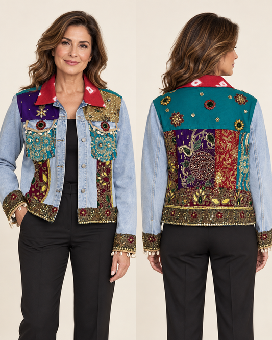 Maharani Mosaic Denim Jacket