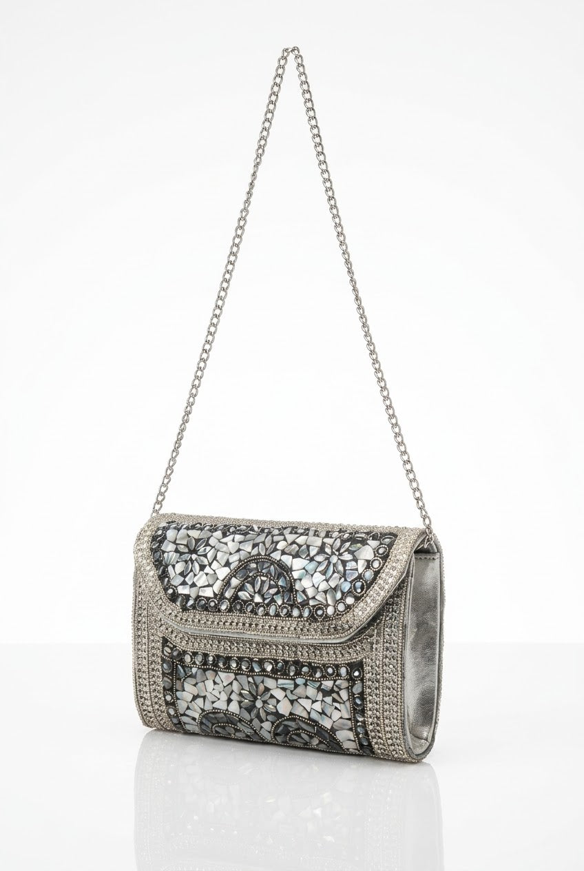 Handmade Metalic Clutch