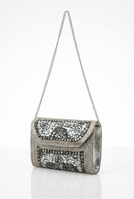 Handmade Metalic Clutch