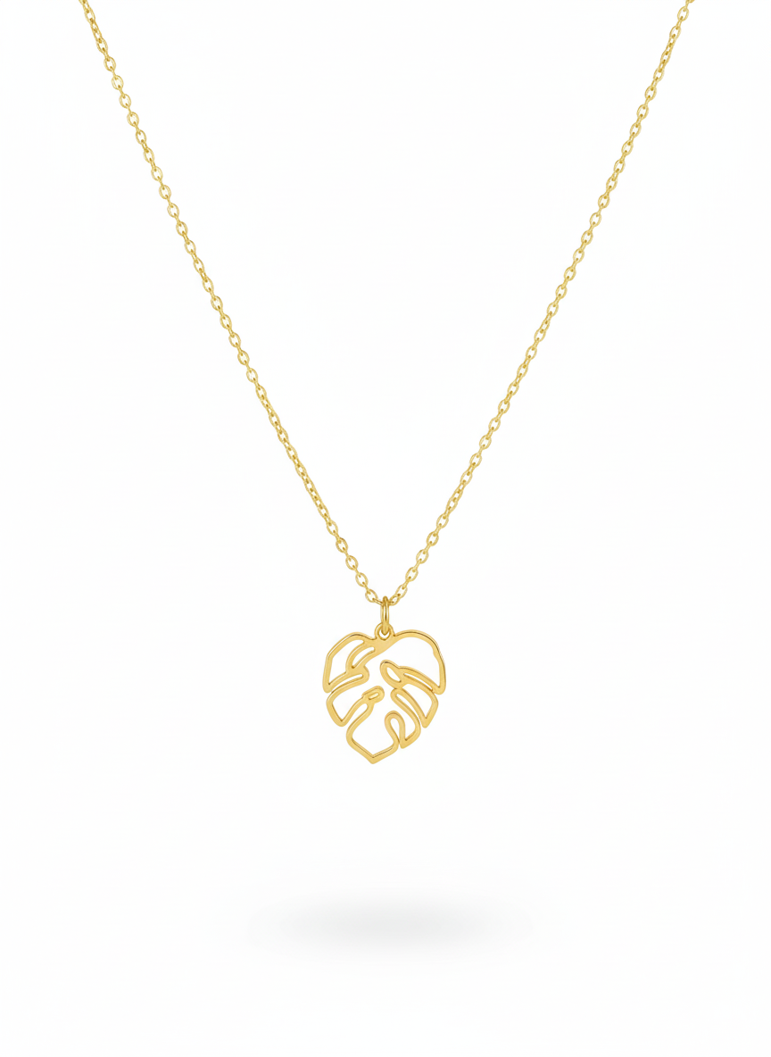 Monstera Necklace