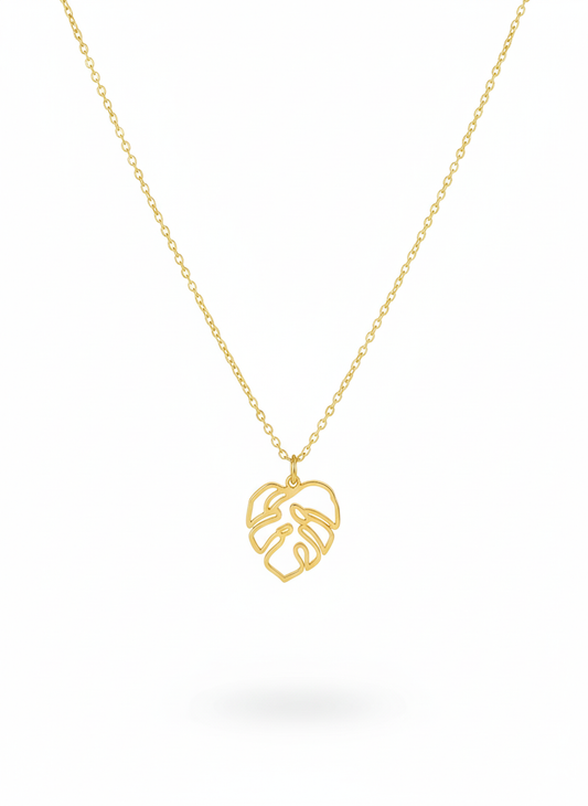 Monstera Necklace