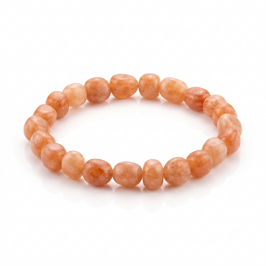 Sunrise Peach Moonstone Bracelet