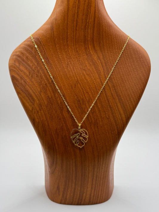 Monstera Necklace