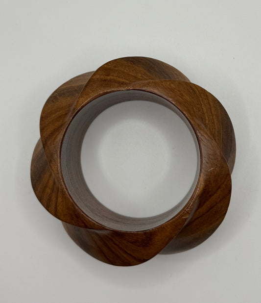 Bracelet Handmade Wood Flower