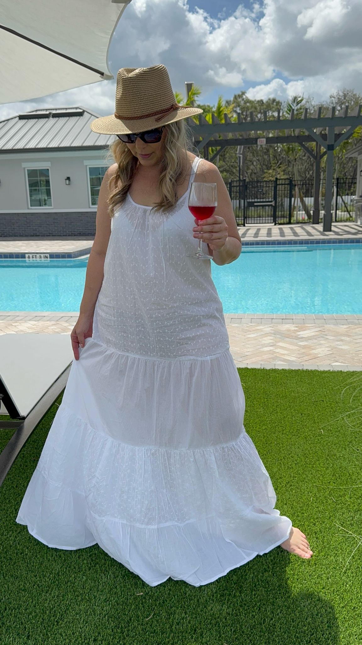Ciara Cotton Voilé Maxi Dress
