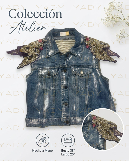 YADY Atelier Seraphina Pearl Denim Jacket