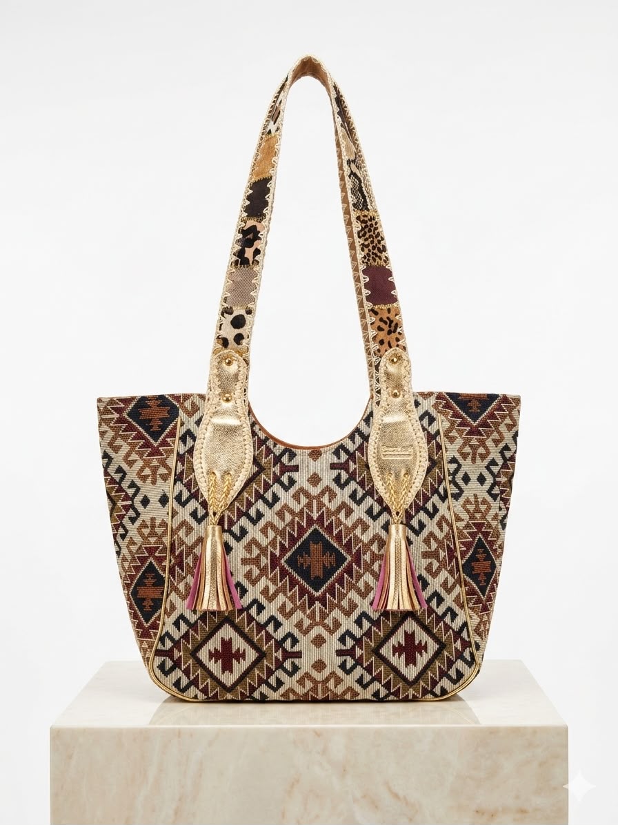Turquoise Nomad Tote