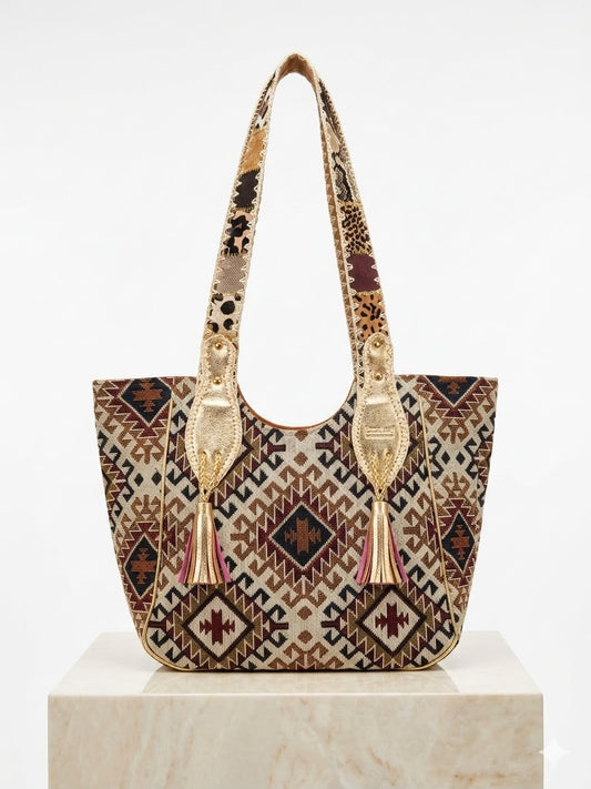 Turquoise Nomad Tote