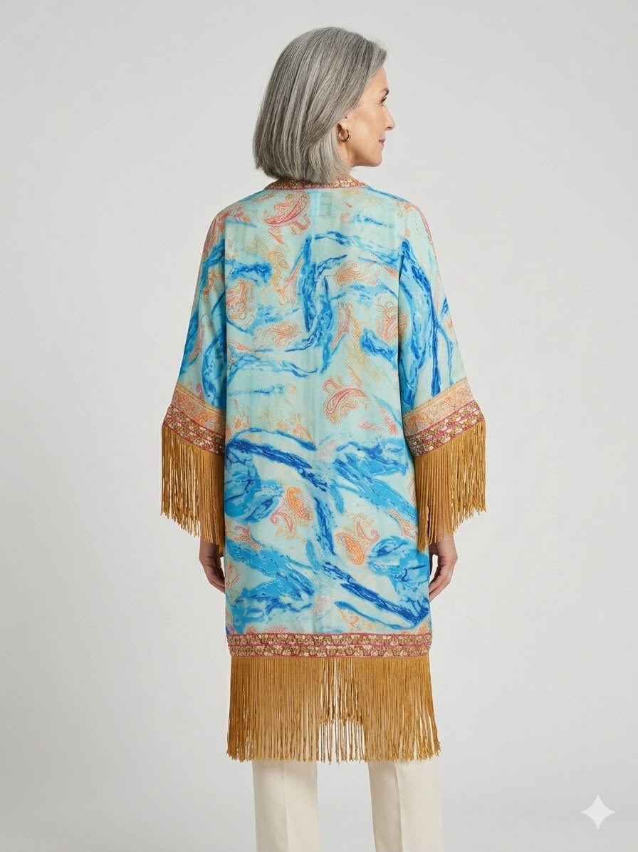 Embroidered Silk Kimono