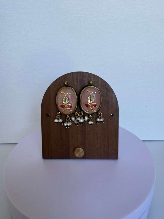 Quartz Pink Earrings