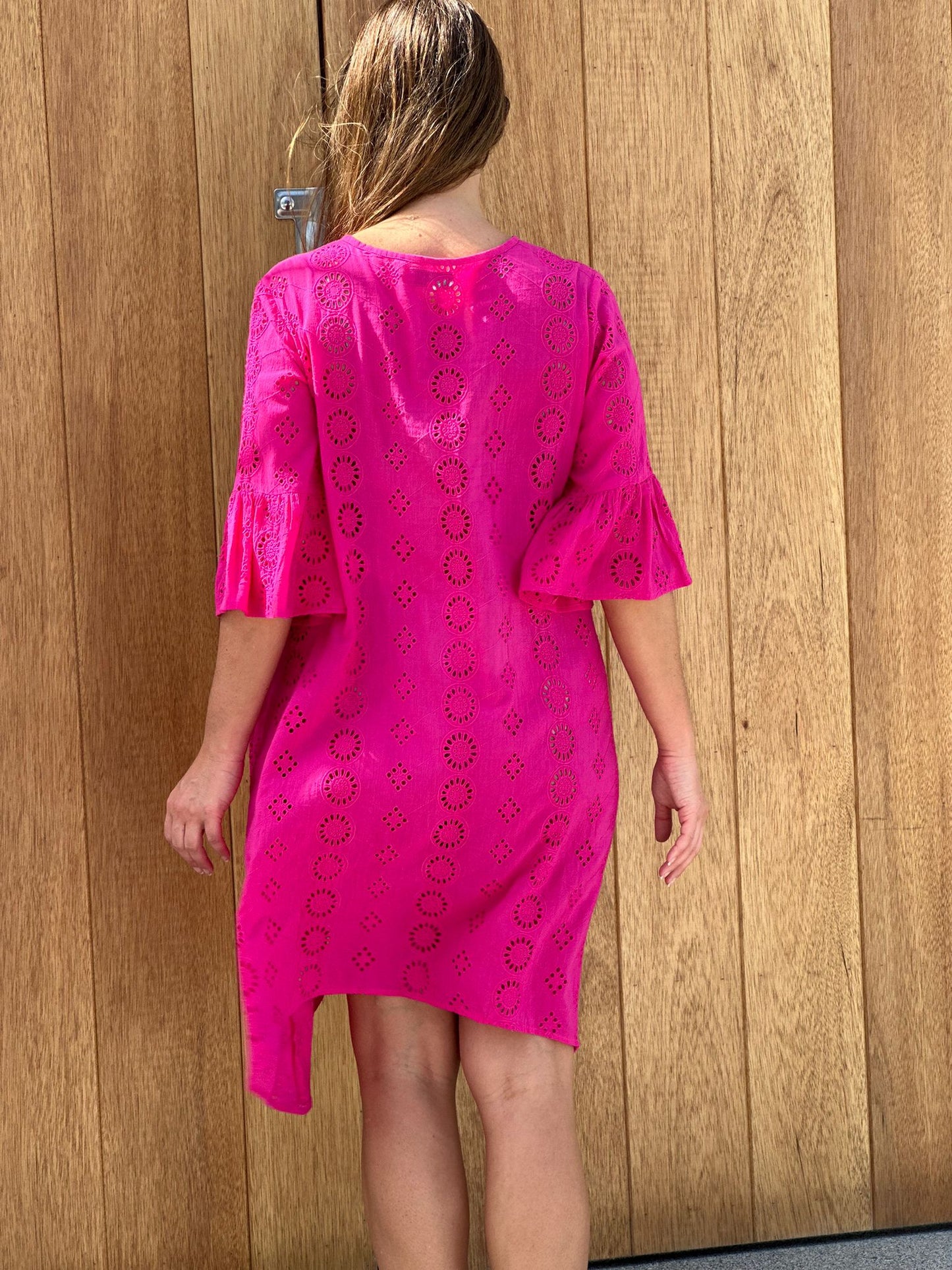 Milan Hot Pink Short Dress