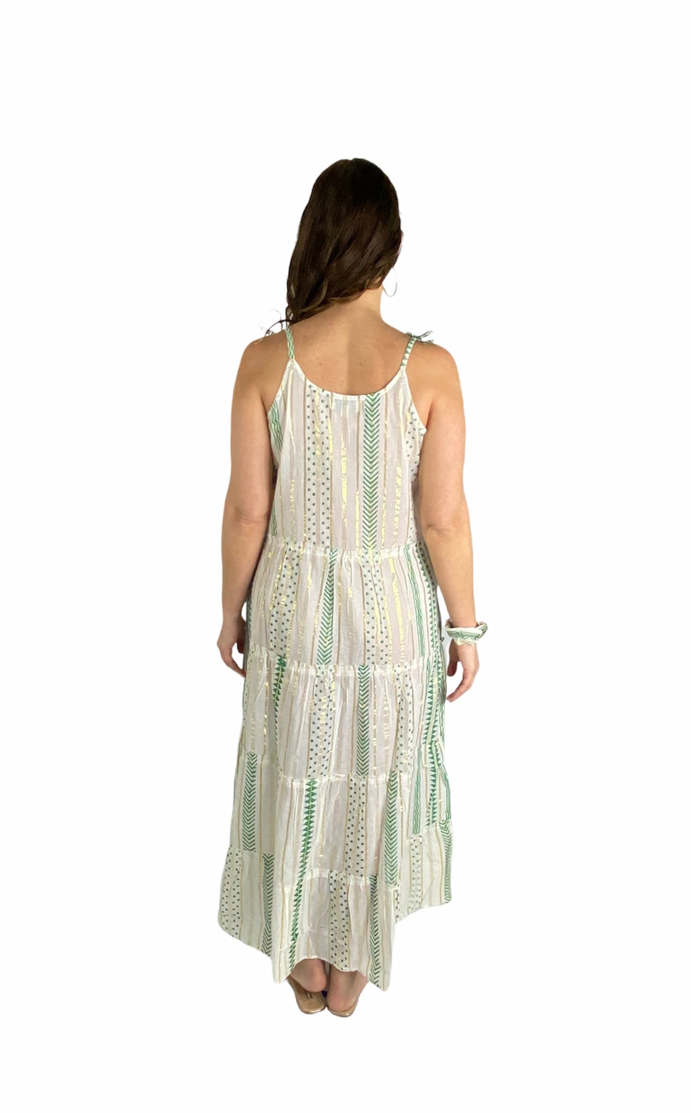 Caro Green Long Dress