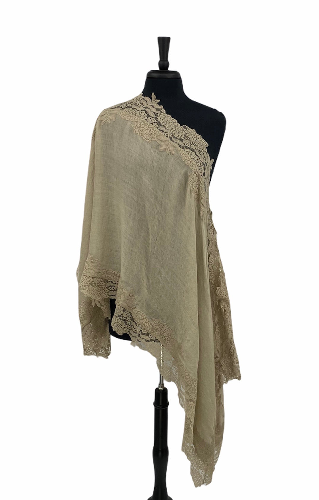 Taupe Cashmere blend  Poncho